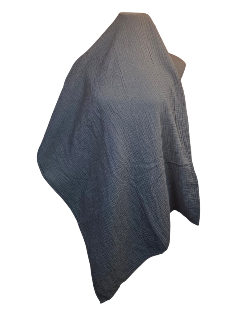 aerie Soft Textured Black Wrap Scarf  54" X 24"